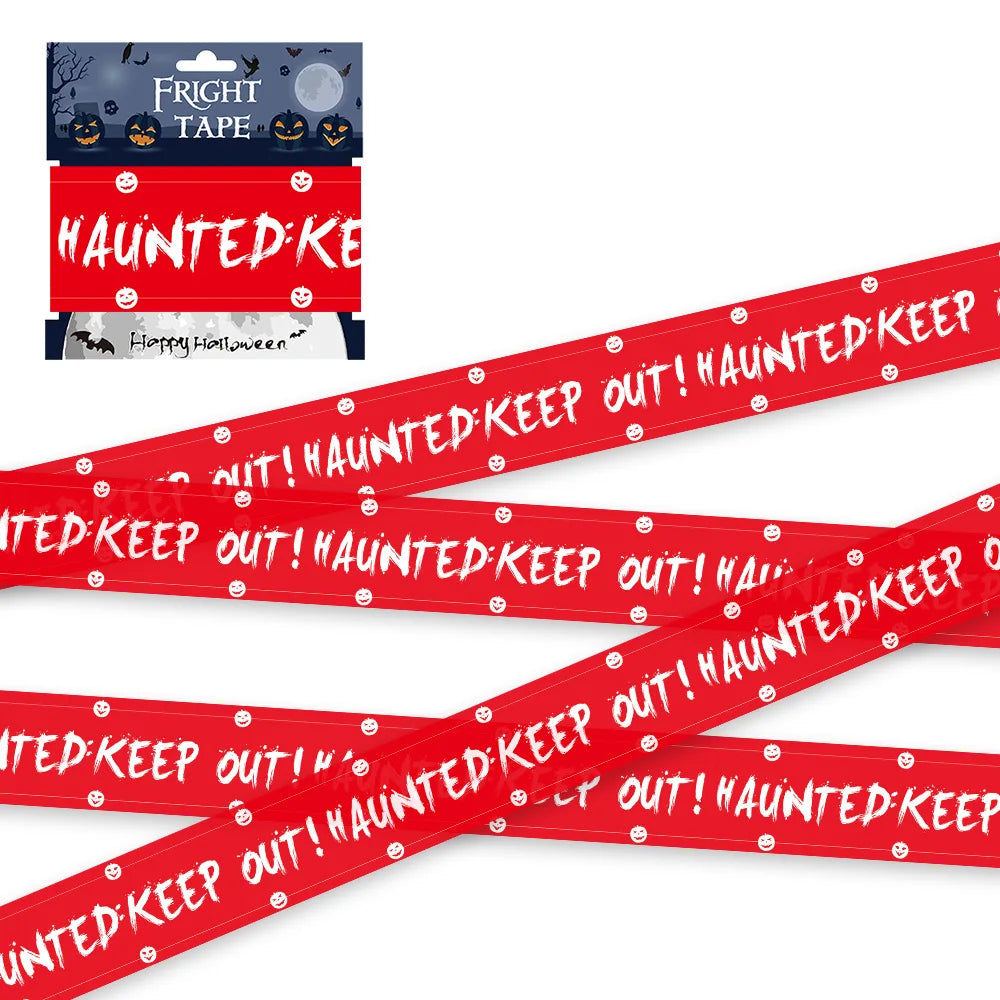 Halloween Warning Tape – 6M Skull Caution Party Decoration