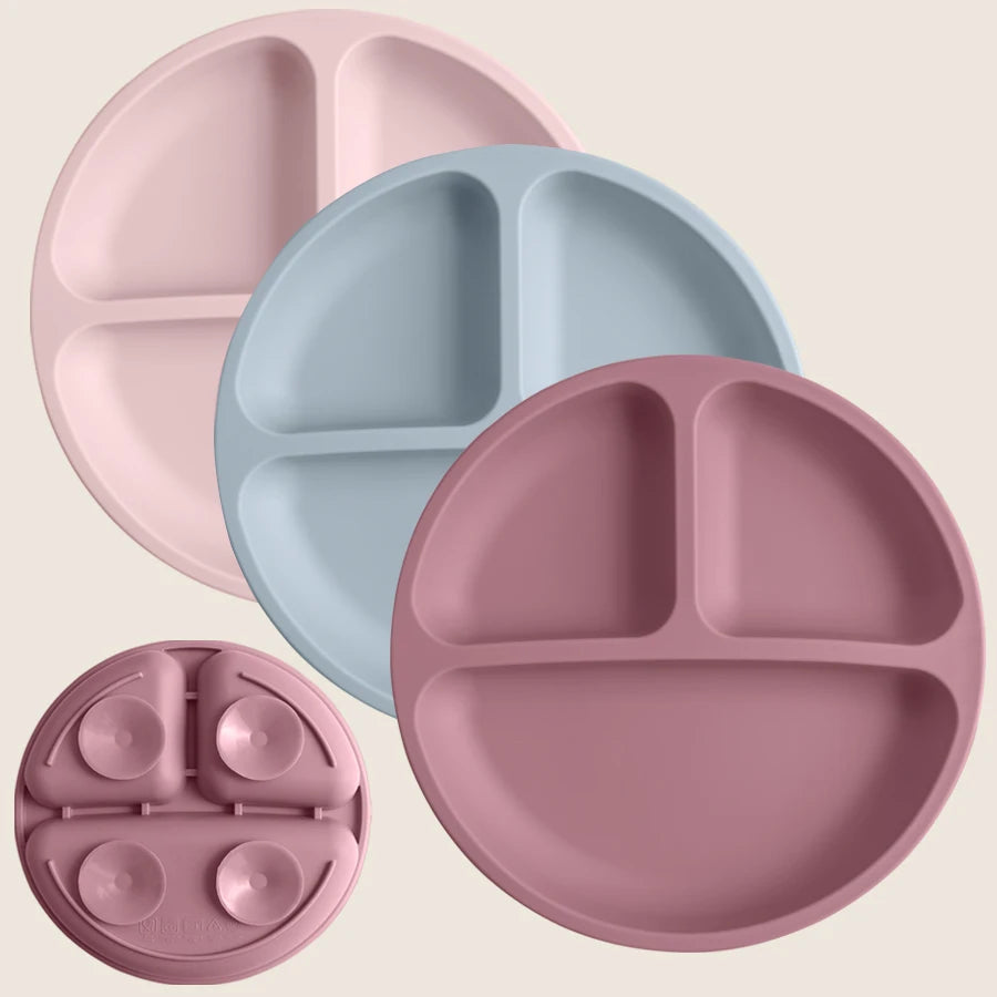 Silicone Suction Plate for Babies and Toddlers Feeding
