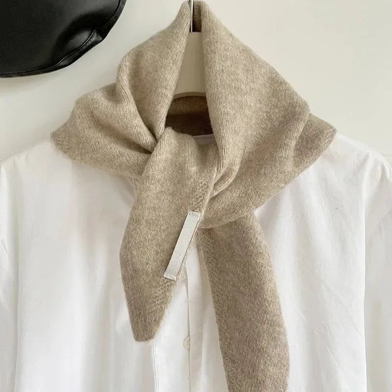 Women's Knitted Scarf Triangular Wool Blend Warm Headscarf