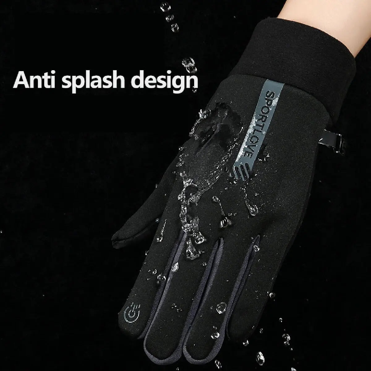 Thermal Winter Gloves Fleece Lined Cycling Sports Gloves