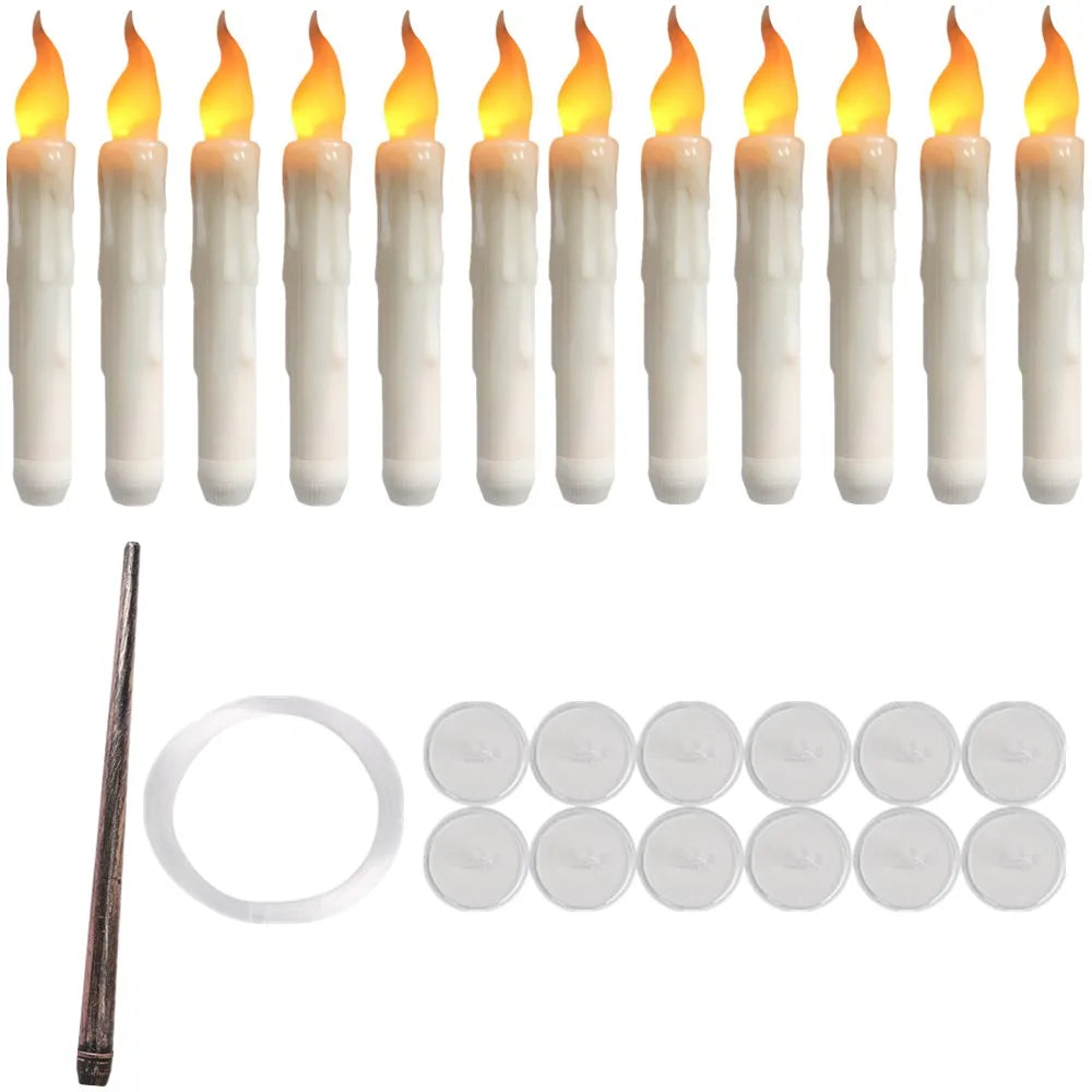 Halloween Floating Candles LED Hanging Decoration with Remote