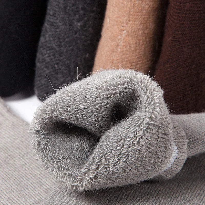 Men's Winter Socks Thick Warm Wool Blend Cold Weather Socks