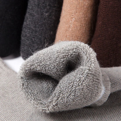 Men's Winter Socks Thick Warm Wool Blend Cold Weather Socks