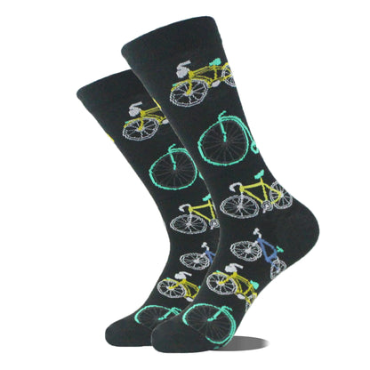 Men's Funny Socks, Novelty Cotton Crew Socks, Crazy Designs