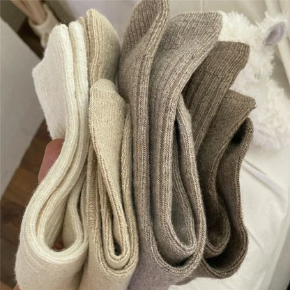 Women's Thermal Socks, Thick Wool Blend Warm Crew Socks