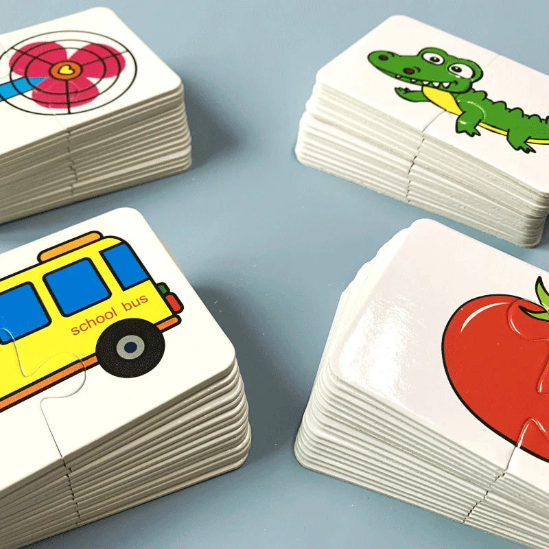 Montessori Matching Cards, Educational Puzzle Toy for Toddlers