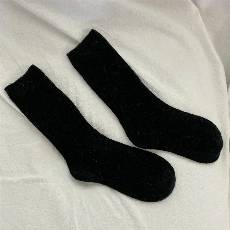 Women's Thermal Socks, Thick Wool Blend Warm Crew Socks