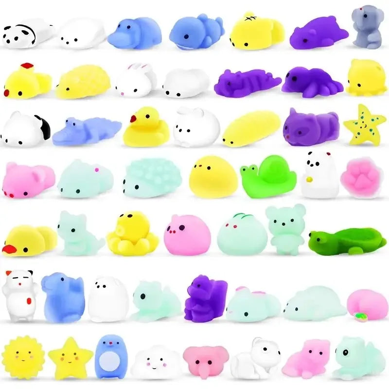 20 Pcs Animal Stress Relief Toys, Soft Rubber Fidget Animals
