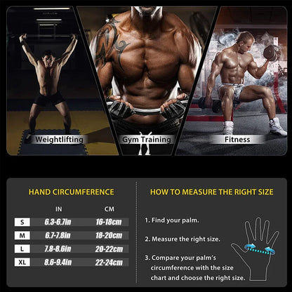 Gym Workout Gloves Half Finger Weightlifting Wrist Support