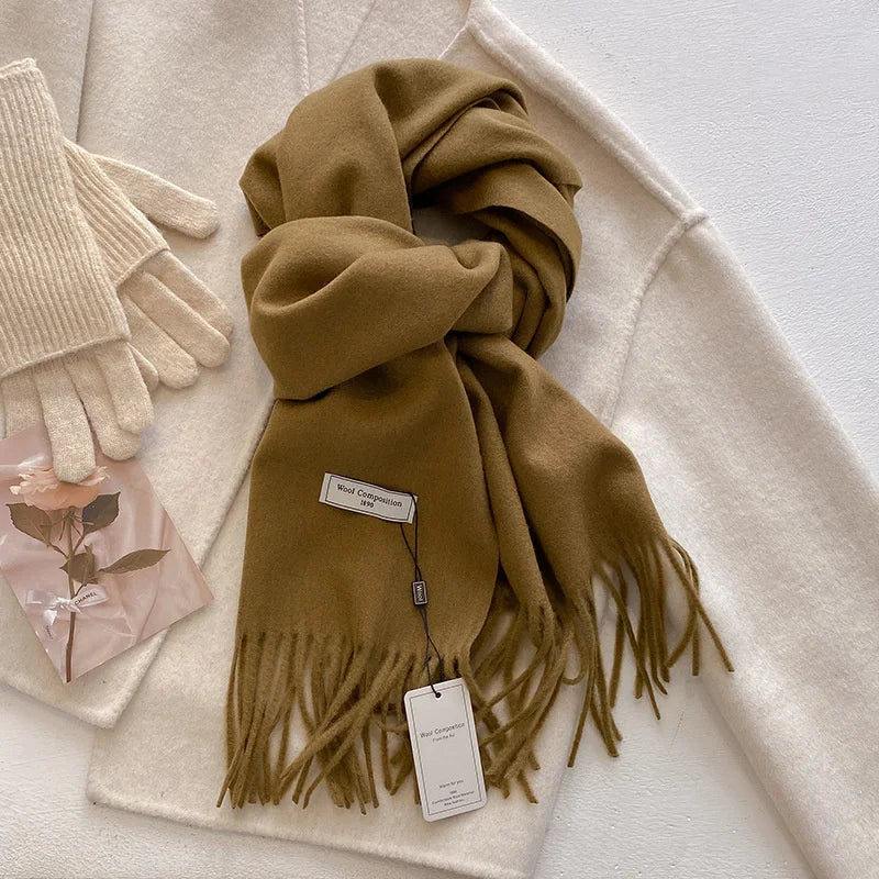Women’s Winter Scarf – Warm Wool Blend Wrap for Cold Weather