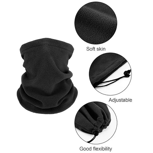 Neck Gaiter for Men, Polar Fleece Winter Neck Warmer