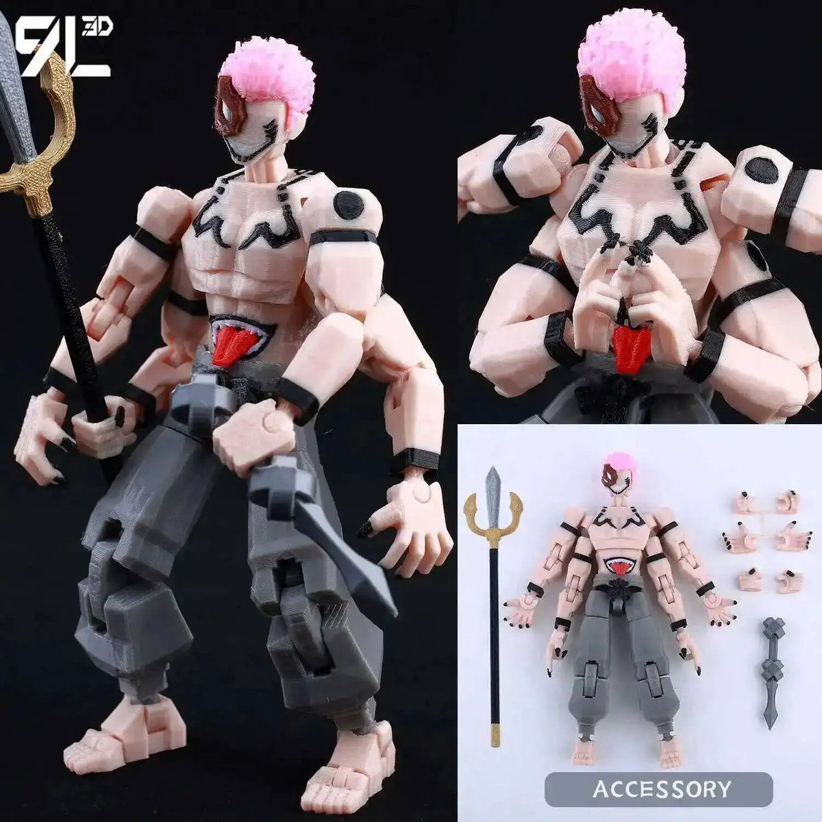 Poseable Action Figure 14cm 3D Printed Collectible Model