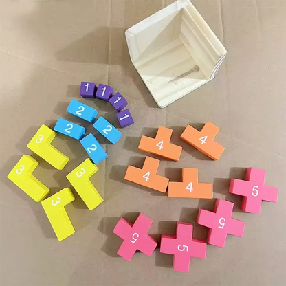3D Wooden Puzzle Interlocking Brain Teaser Game for Kids