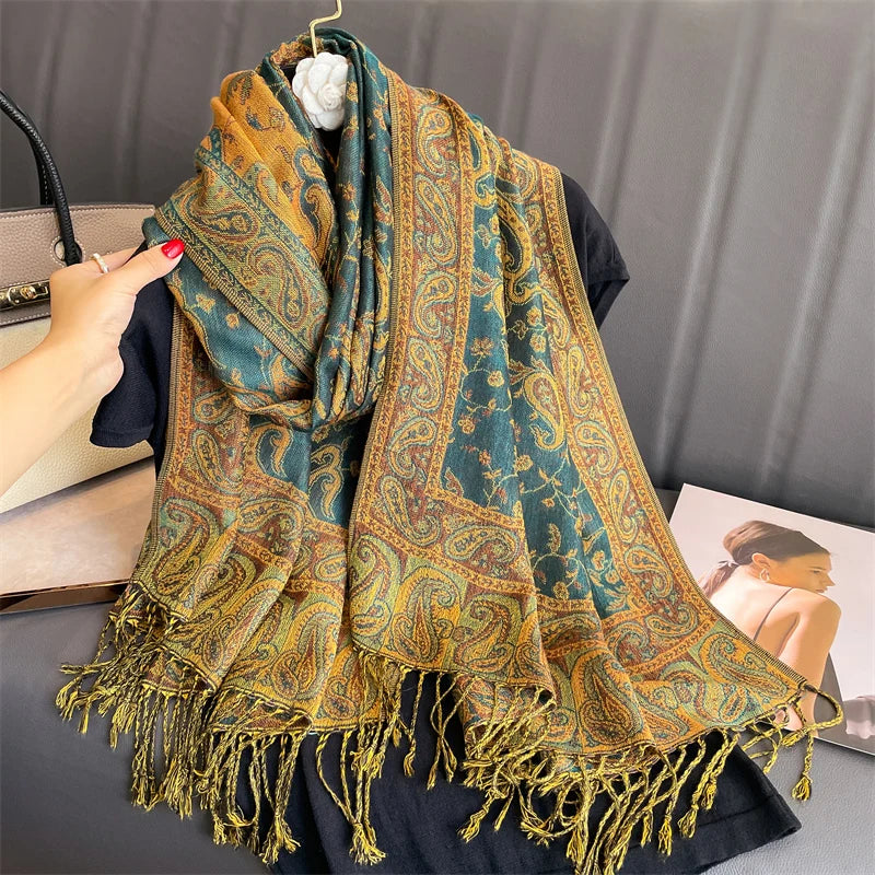 Women's Winter Scarf, Soft Pashmina Shawl Wrap