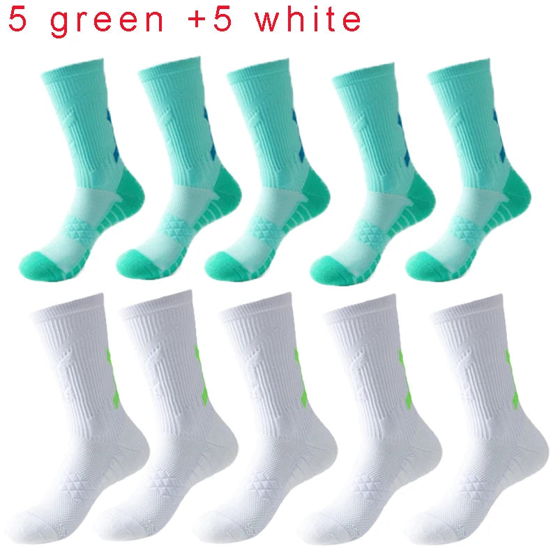 Men's Basketball Socks with Thick Bottom for Sports & Training