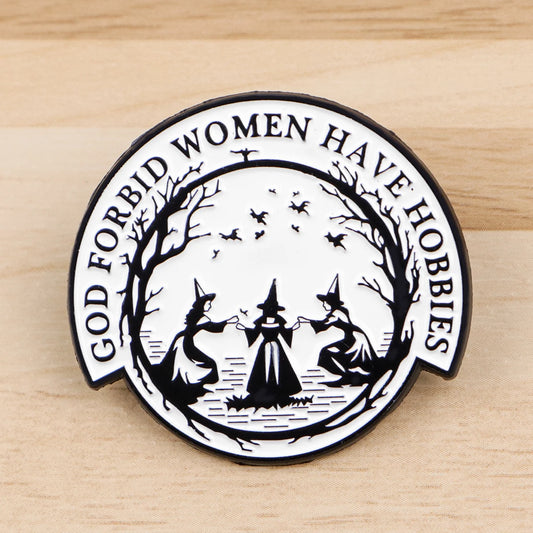 Halloween Enamel Pin Witch Lapel Badge for Backpack and Cosplay