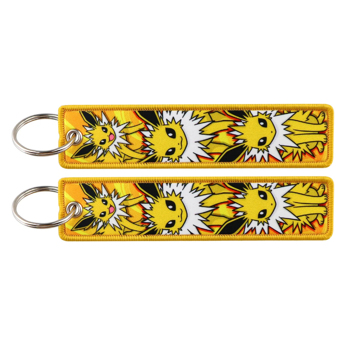 Embroidered Keychain Double-Sided Key Fob for Car & Motorcycle