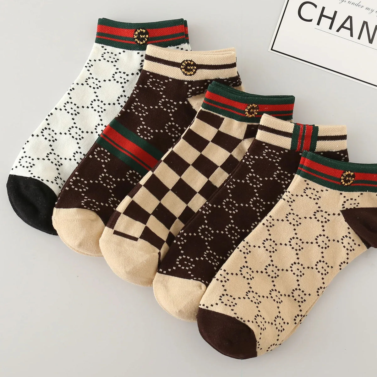 Men's Low Cut Socks Breathable Lightweight Moisture Wicking 5-Pair