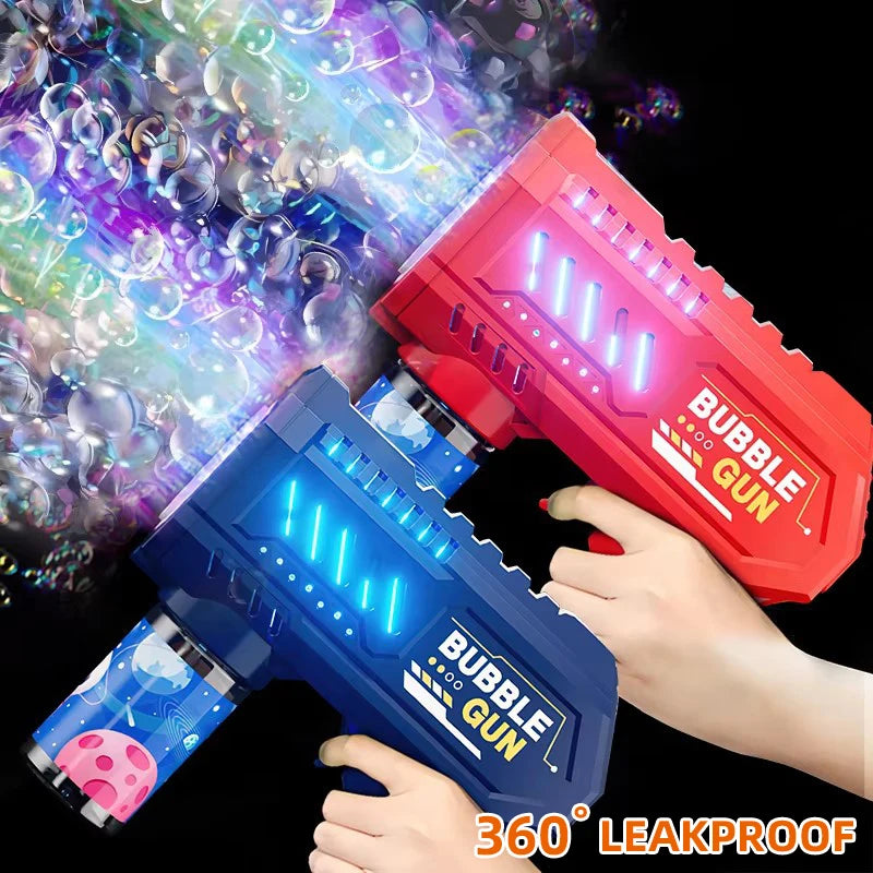 Automatic Bubble Gun Toy Rocket Bubble Machine for Outdoor Play