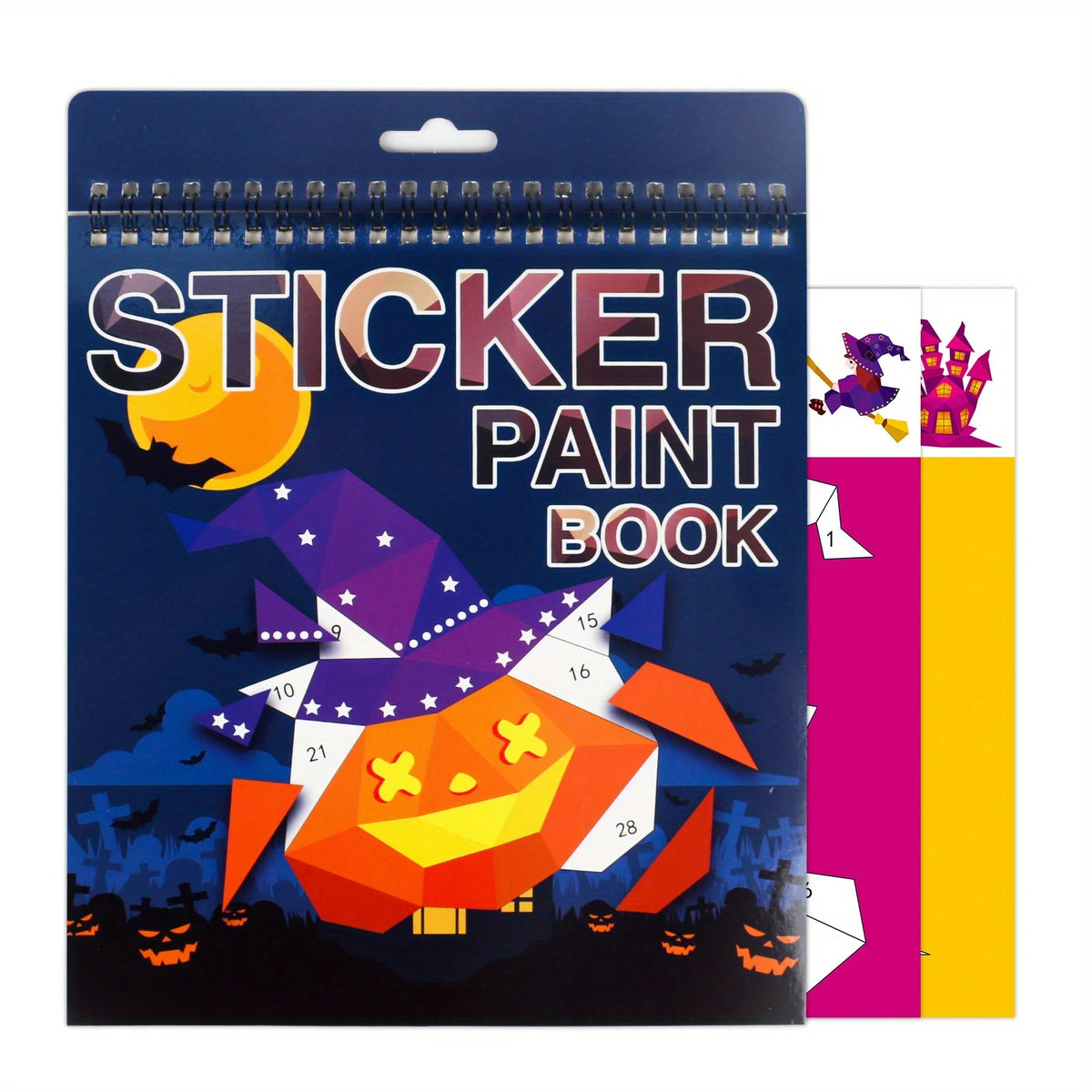 Sticker Activity Book for Kids, Sticker by Number Travel Toy