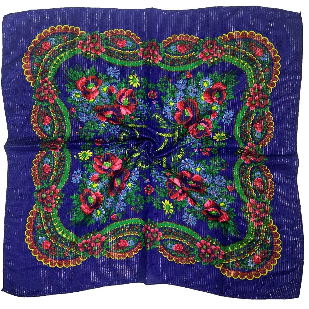 Women's Square Scarf, 70×70cm Printed Head Scarf and Bandana