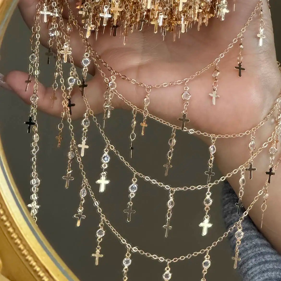 DIY Jewelry Chain, Copper Beaded Chain for Jewelry Making