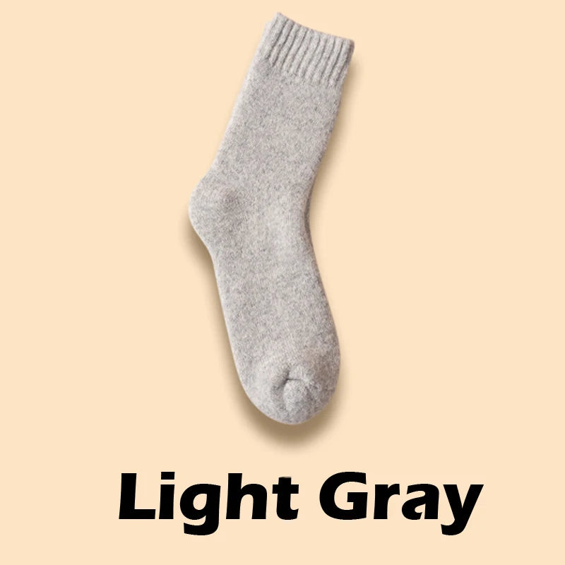 Winter Wool Socks Thick Warm Unisex Crew Socks for Cold Weather