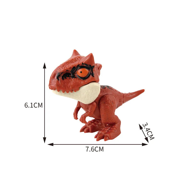 Dinosaur Finger Toy for Kids, Interactive Triceratops & T-Rex Model
