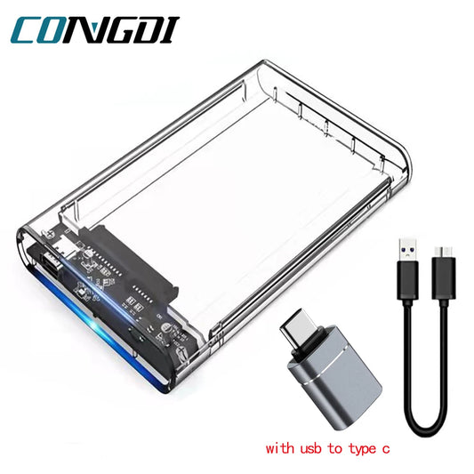 2.5 Inch HDD Enclosure USB 3.0 SATA SSD Hard Drive Case