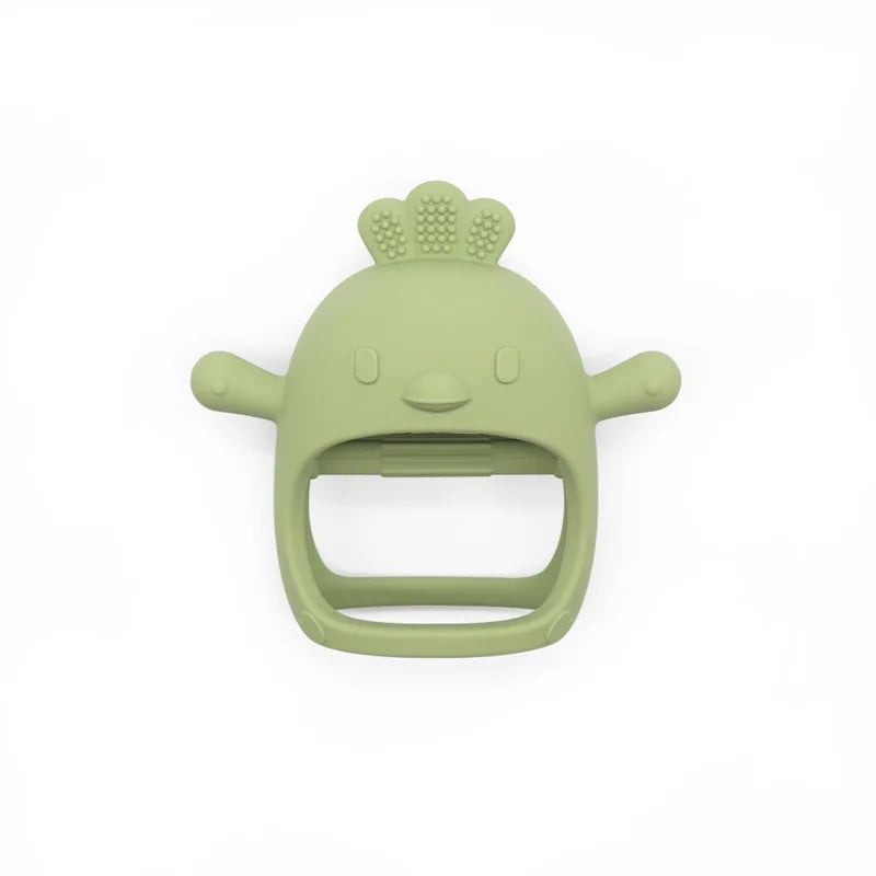 Baby Silicone Teether Chick Shape Chewing Toy for Infants