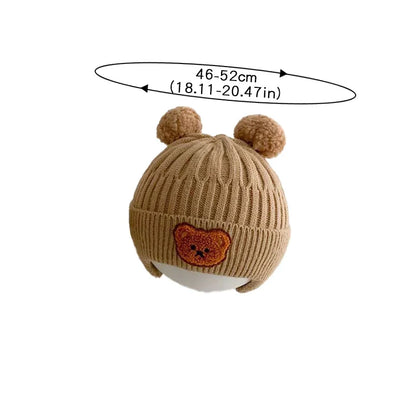 Baby Winter Hat – Warm Knit Bear Ear Hat for Kids