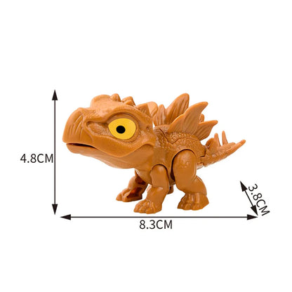 Dinosaur Finger Toy for Kids, Interactive Triceratops & T-Rex Model