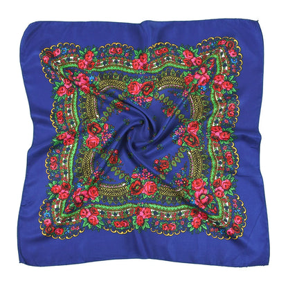 Women's Square Scarf, 70×70cm Printed Head Scarf and Bandana