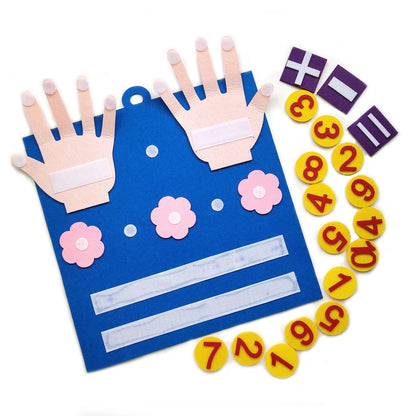 Montessori Math Toy for Toddlers – Felt Counting and Number Learning Game