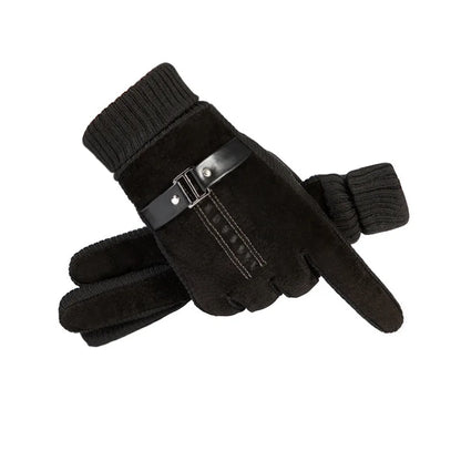 Men's Winter Motorcycle Gloves Warm Touchscreen Anti-Slip