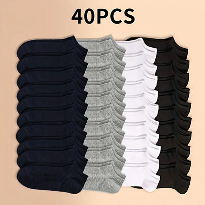 Men's Casual Socks Soft Breathable Low Cut Everyday Socks