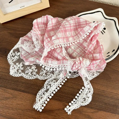Women's Headscarf, Knitted Triangular Summer Head Wrap