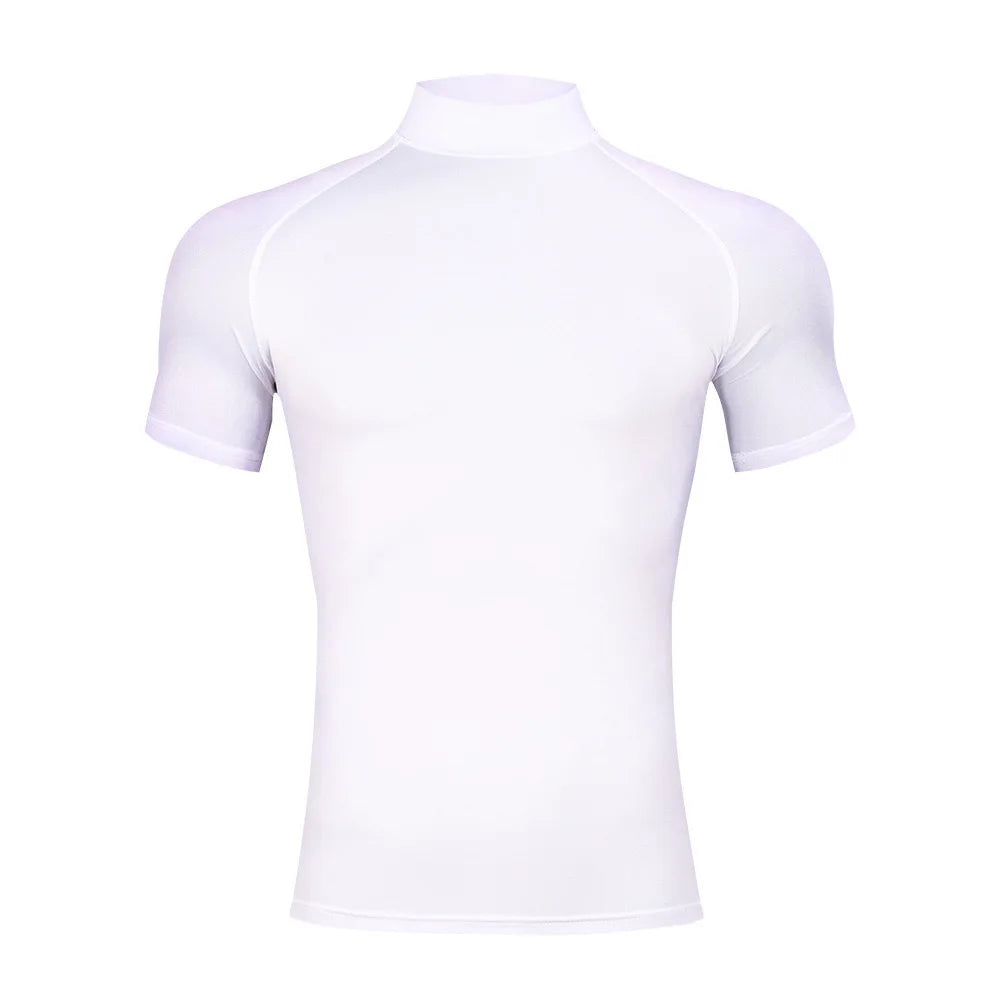 Men's Compression Shirt Quick Dry Short Sleeve Gym Workout Top