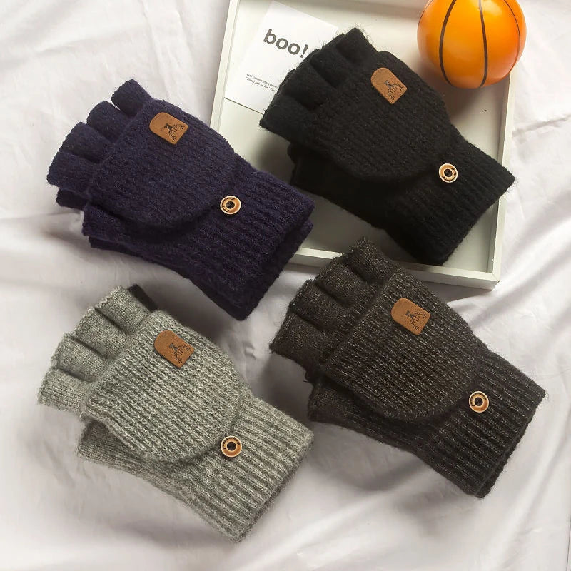 Fingerless Gloves – Warm Knitted Touchscreen Gloves for Men & Women