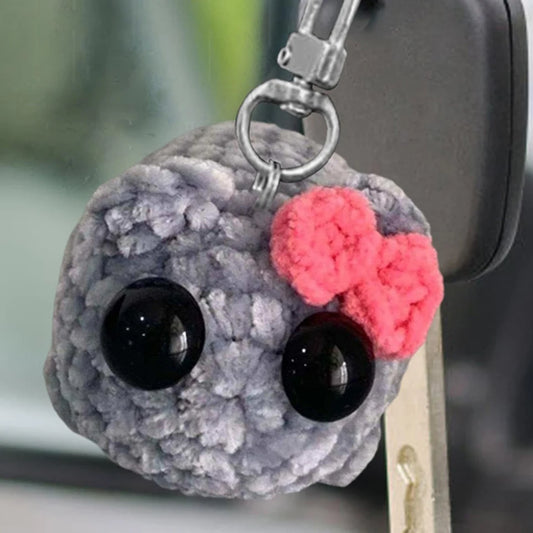 Hamster Keychain Cute Knitted Animal Keyring for Bags and Gifts