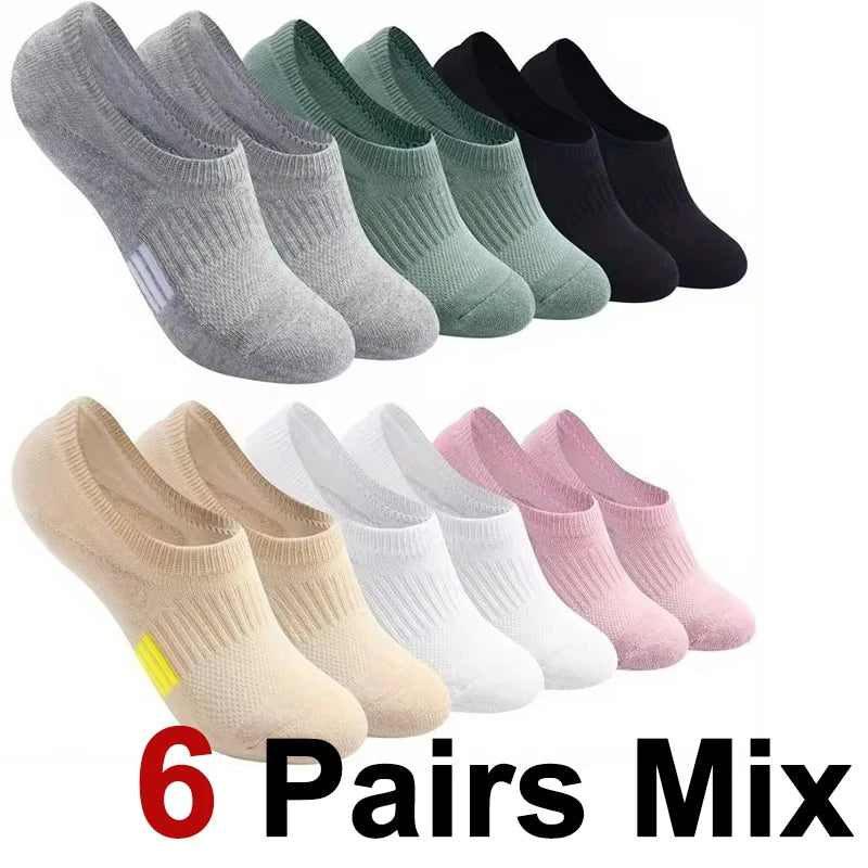 Women’s Ankle Socks Breathable Mesh No-Show Lightweight