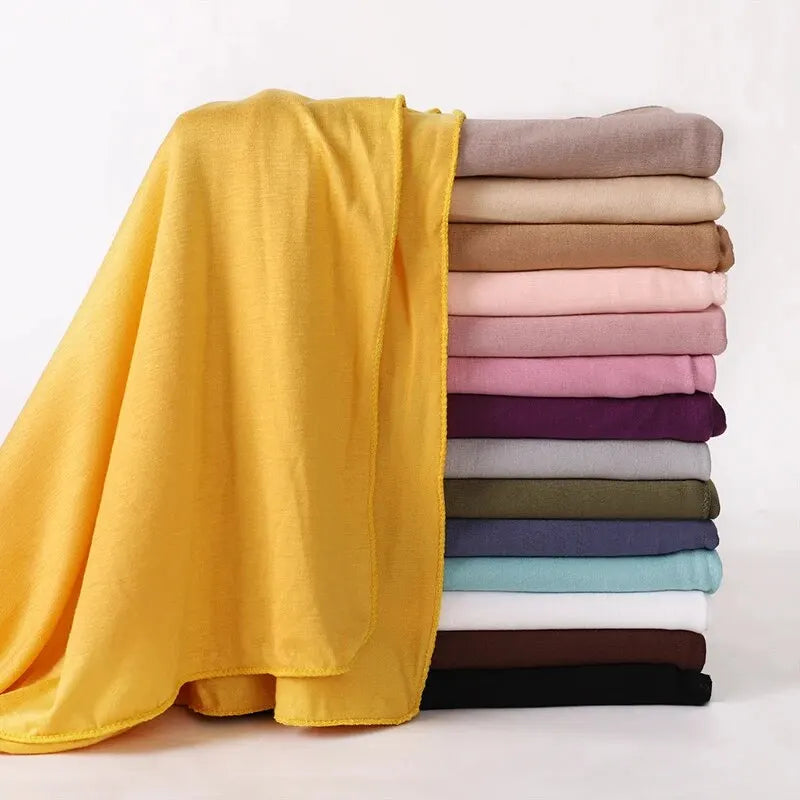 Cotton Hijab Scarf Soft Jersey Muslim Head Wrap for Women