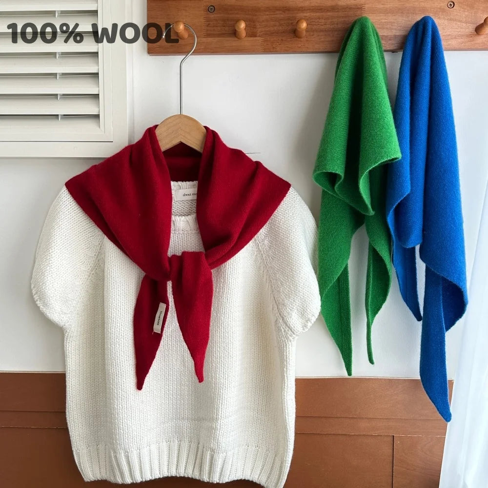 Scarf for Women – 100% Wool Warm Knit Winter Shawl
