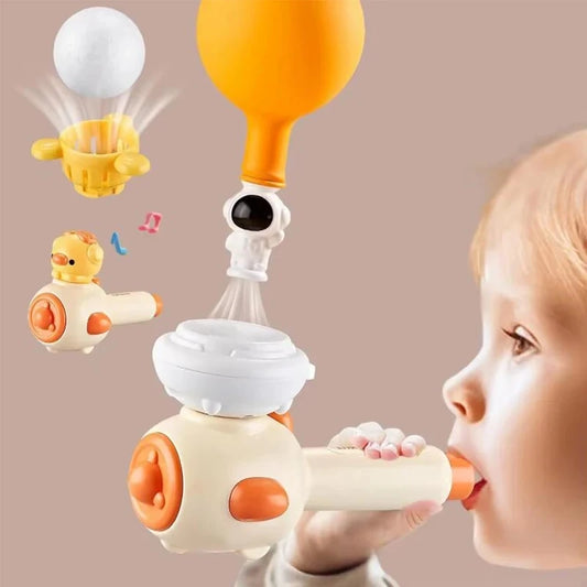 Breathing Exercise Toy for Kids, 3-in-1 Floating Ball & Whistle