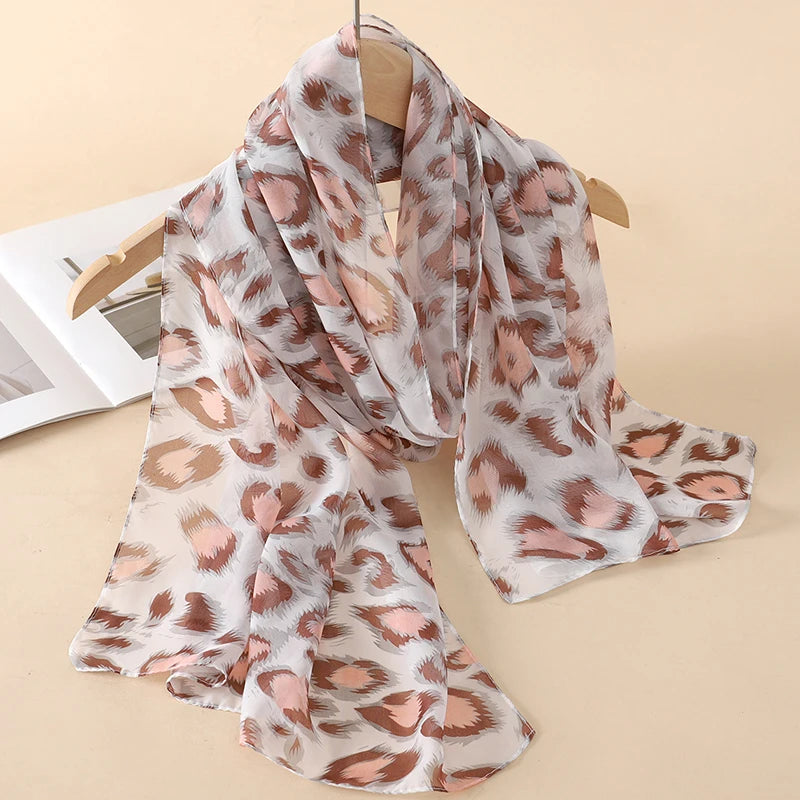 Chiffon Scarf for Women, 50×160cm Lightweight Summer Shawl