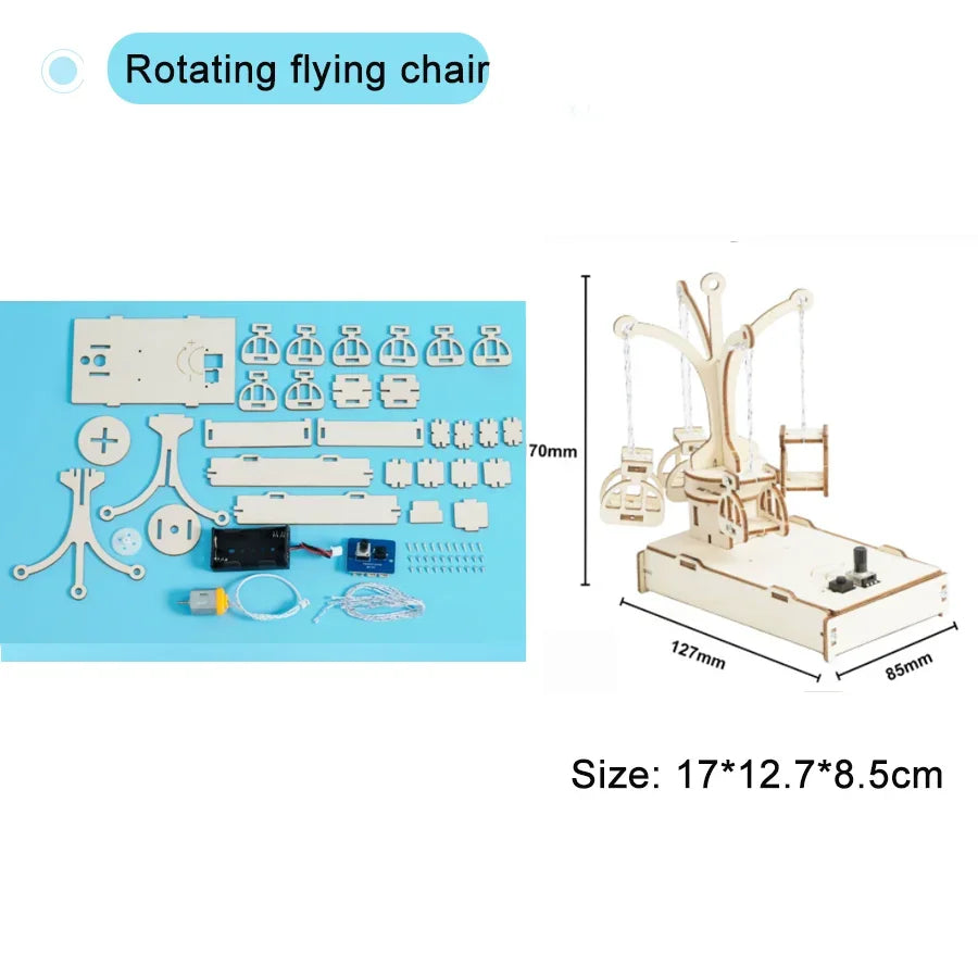 DIY STEM Science Kit Wooden Dinosaur Model for Teens