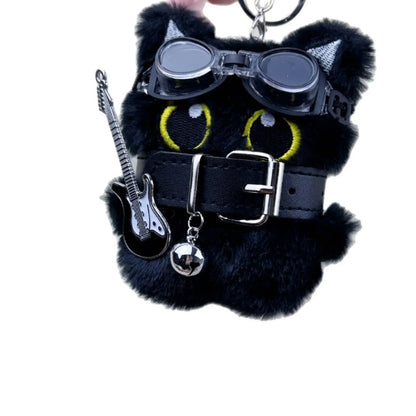 Cat Plush Keychain Black Cat Bag Charm Cute Soft Accessory