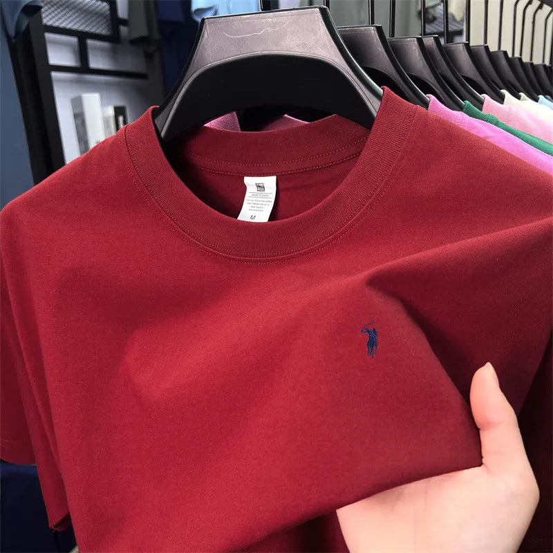 Men's Cotton T-Shirts 100% Cotton Short Sleeve Casual O-Neck