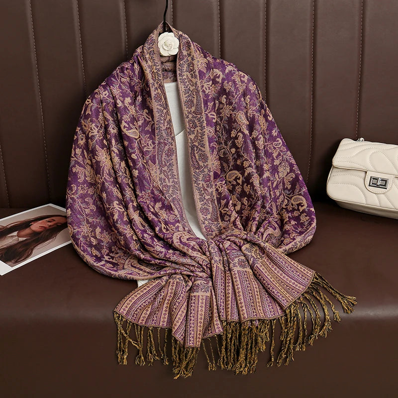 Women's Winter Scarf, Soft Pashmina Shawl Wrap