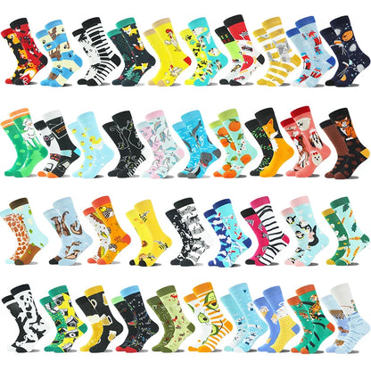 Funny Men's Socks Cotton Novelty Crew Socks Unisex